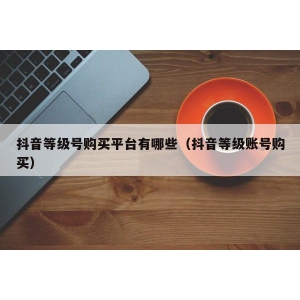 抖音等级号购买平台有哪些（抖音等级账号购买）